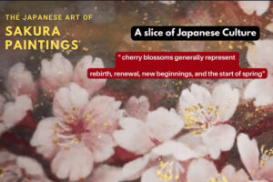 Japanese Sakura (Cherry Blossom) live painting
